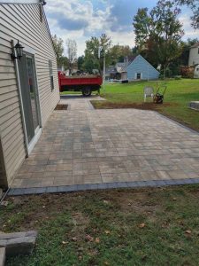 a concrete patio installed by Hauser Contractors in PA 